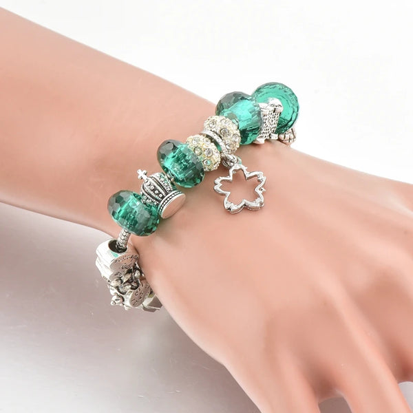 Clover charm bracelet 5 colors 